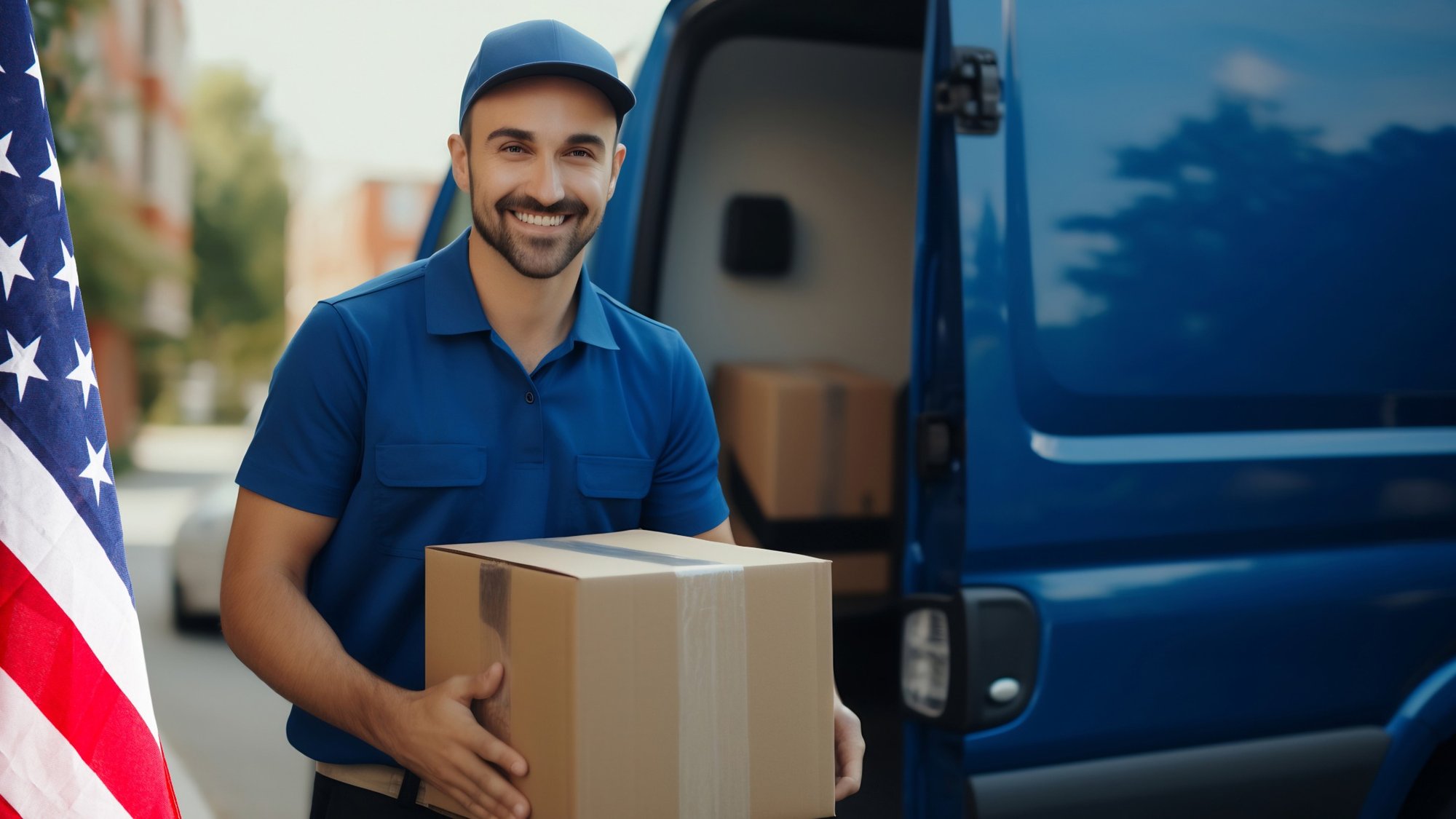 Box delivery man