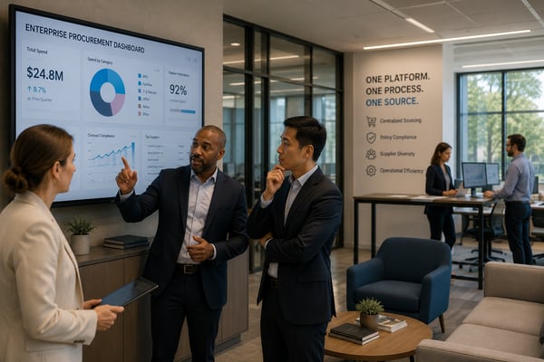 Enterprise Buyers in an office presentation