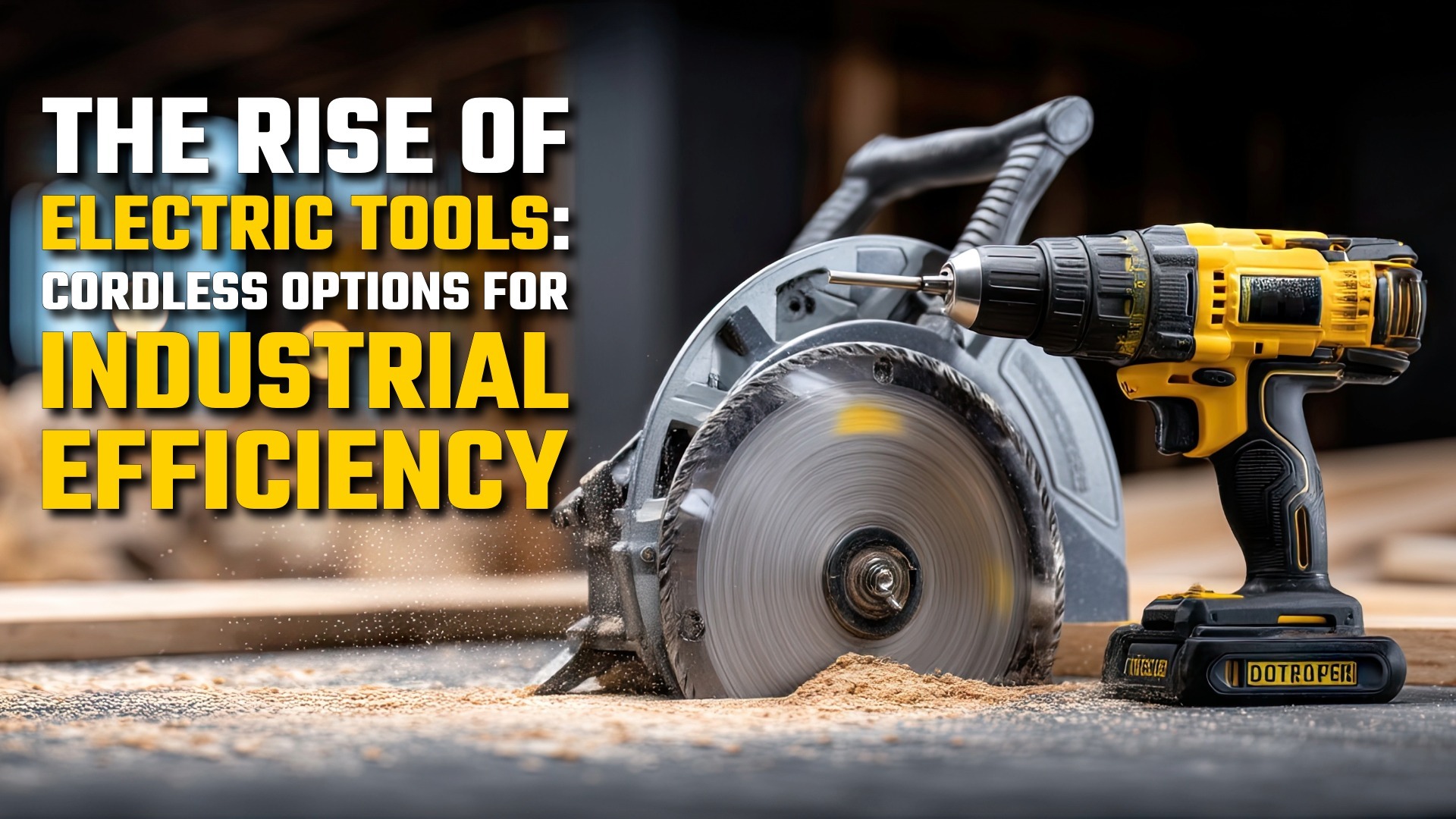 The Rise of Electric Tools: Cordless Options for Industrial Efficiency